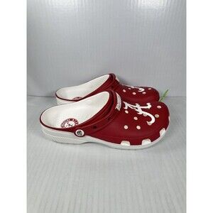 Size 9M/11W Crocs University of Alabama Crimson Tide Classic Clogs 209582-100